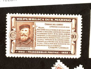 SAN MARINO #143 MINT FVF OG LH Cat $10