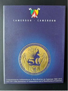 2010 Cameroon Mi. 1261 1264 Bl 37 Fifty Years Independence Reunification Box-