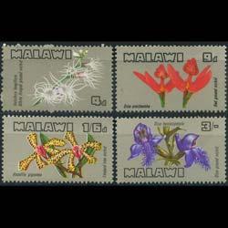 MALAWI 1969 - Scott# 114-7 Orchids Set of 4 NH