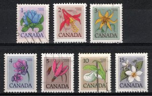Canada - Flower Definitives - VG Condition # 781 - 787 Used - Set of Seven