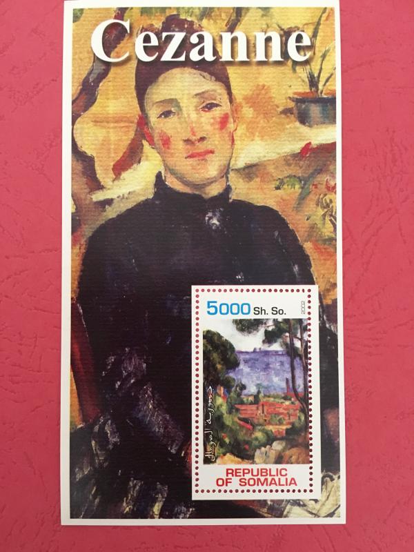 Somalia 2002 M/S Cezanne Painting Art Portrait Painter People Stamp MNH see pic