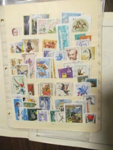 uncatalogued collection on pages Hungary a few hundred stamps