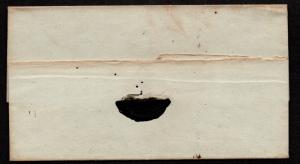 $German Stampless Cover, Hoya-Heiligenloh, 1850, expertized GROBE