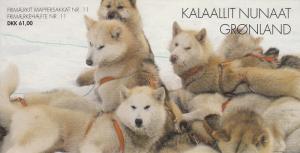 Greenland Booklet 2003 Sled Dogs - puppies playing, close-up of adult, adult ...