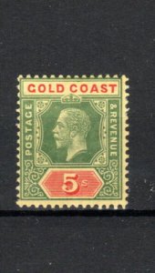 Gold coast 1916 green and red/yellow SG 182 MH 