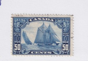 CANADA #158 BLUENOSE tall ship schooner light cancel A LOVELY EXAMPLE