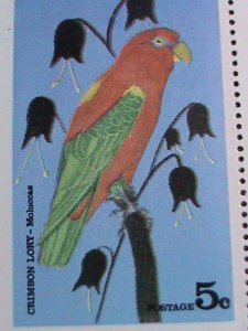 NAGALAND STAMP- WORLD COLORFUL LOVELY BEAUTIFUL BIRDS-MNH SHEET VERY FINE