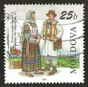 Moldova, Scott # 293, used.  Costumes.  1998. (M45a)