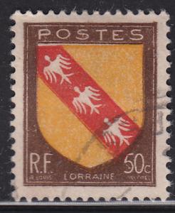 France 564 Lorraine Coat of Arms 1946