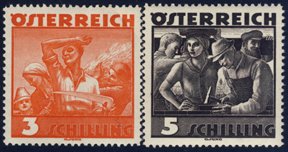 Scott #378-9 Farm Workers MNH