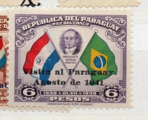 Paraguay 1943 Early Issue Fine Mint Hinged 6P. Optd NW-177890