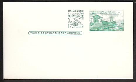 Canal Zone Postal Card UX16 Unused