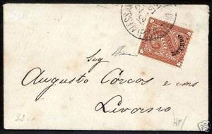 a0667 LEVANT ITALIAN: Saxon 2 SINGLE USE ENVELOPE Certificate-