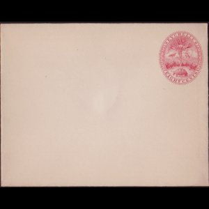 SEYCHELLES 1895 - Stamped Envelope-Coat of Arms Red