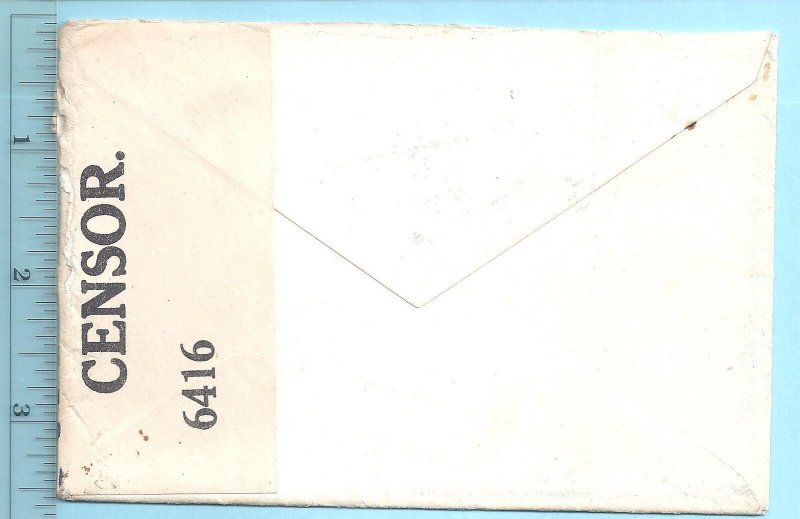 8/25/1918 cover US Naval Forces Europe Cncl Sgt G G Breed The Packet Yarmouth MA