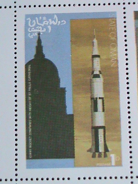 OMAN STAMP-1974  SPACE PROGRAMS- MOON LANDING MNH FULL SHEET VERY FINE