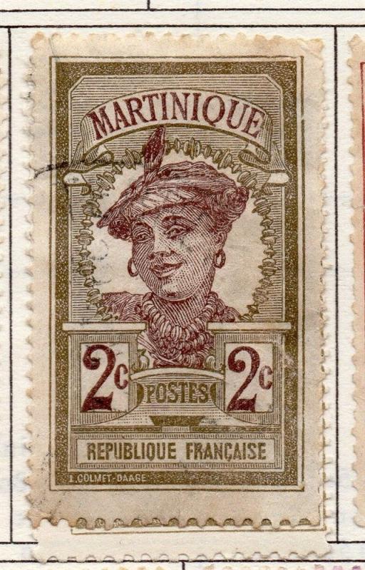 French Martinique 1908 Early Issue Fine Used 2c. 193499