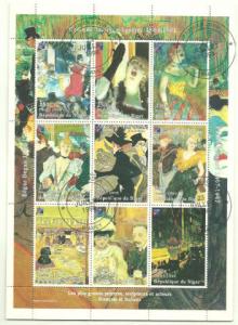 Niger, Paintings 1, Cancelled Sheet