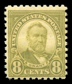 United States, 1910-30 #589 Cat$27.50, 1926 8c olive green, hinged