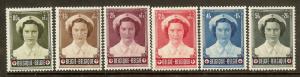 Belgium, Scott #'s B532-B537, Princess Josephine-Charlotte, MH