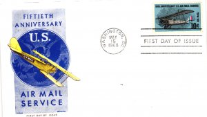 #C74 Jenny Air Mail  - Jackson Cachet  