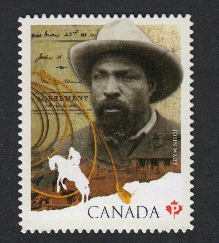 DIE CUT = JOHN WARE = BLACK HISTORY MONTH = Booklet stamp Canada 2012 #2520i MNH