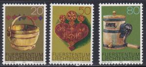 Liechtenstein # 687-689, Old Alpine Farm Tools, Mint NH, 1/2 Cat.