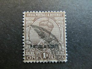 A4P19F42 British India Patiala 1928-34 optd 1a used-