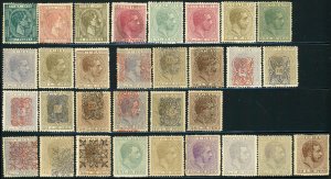 Early CUBA Postage Stamp Collection Spanish Dominion 1855-1888 Used Mint LH