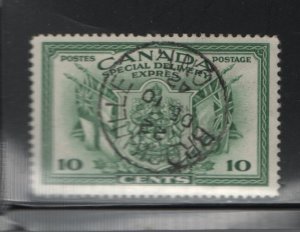 Canada E10 Used, 1942 Coat of Arms and Flags