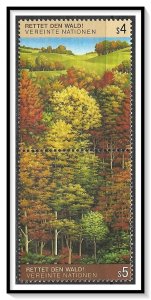 United Nations Vienna #81a Deciduous Forests Pair MNH