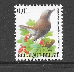 BIRDS -BELGIUM #1970 NIGHTENGALE MNH