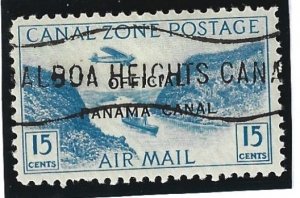 Canal Zone Scott #CO3 Used CTO 15c Official Air 2021 CV = $1.75