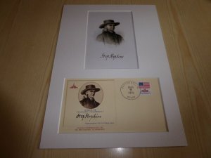 Declaration of Independence USA Cover and mounted photograph mount size A4