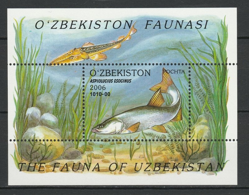 Uzbekistan 2006 Fish MNH Block 