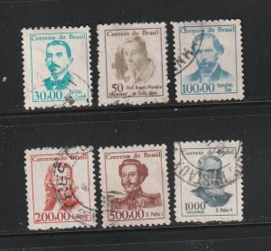 Brazil 989-992A Set U Famous People (B)