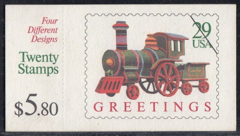 US #BK203 MNH Booklet Christmas