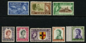 Sarawak Stamps 1955/59 SG188/20  set x 15 Fair/Good MM  Cat £100