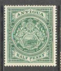 ANTIGUA Sc# 31 MH FVF Coat of Arms WMK 3