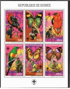 Guinea 1988 MNH Sc 1088-93 Compound sheet