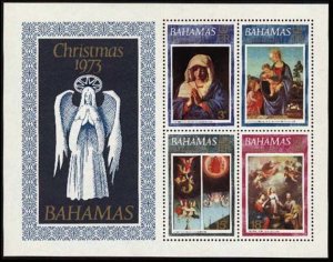 BAHAMAS Sc#355a CHRISTMAS Souvenir Sheet (1973) MNH