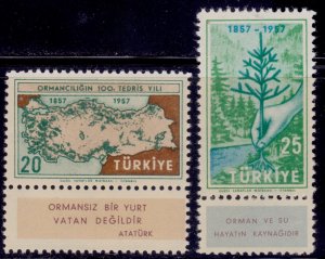 Turkey, 1957, Forestry, sc#1257, MNH