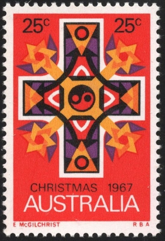 Australia SC#430 25¢ Christmas 1967: Symbols (1967) MNH