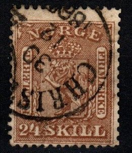 Norway #10 F-VF Used CV $125.00 (X8938)