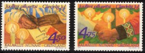 GREENLAND 1999 Christmas; Scott 355-56; MNH