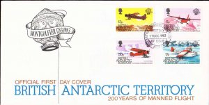 British Antarctic Territory Scott 117-120 Unaddressed.