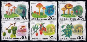 [68660] Korea 1989 Mushrooms Pilze Champignons  MNH