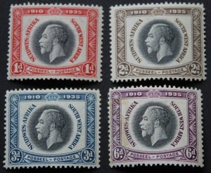 South West Africa 1935 GV Silver Jubilee set SG 88/91 mint