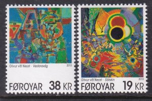 Faroe Islands 607-608 Paintings MNH VF