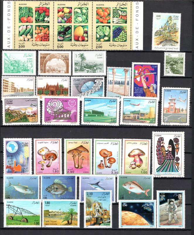 1989- Algeria- Algérie- Full year- Année complète- 30 stamps - 30 Timbres-MNH**